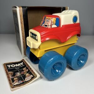 Tomy Big Power Pushers Truck Vintage 1984 No. 1093 Complete With Box & Booklet